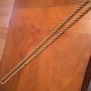 Vintage 36" monet gold necklace